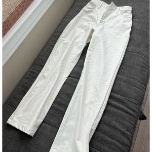 Abercrombie & Fitch 90's Straight Faux Leather Pants